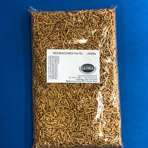 Decoración tronquillo dorado 225g