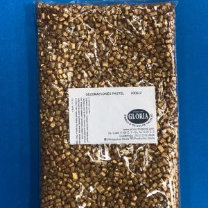 Decoración piedra dorada 225g