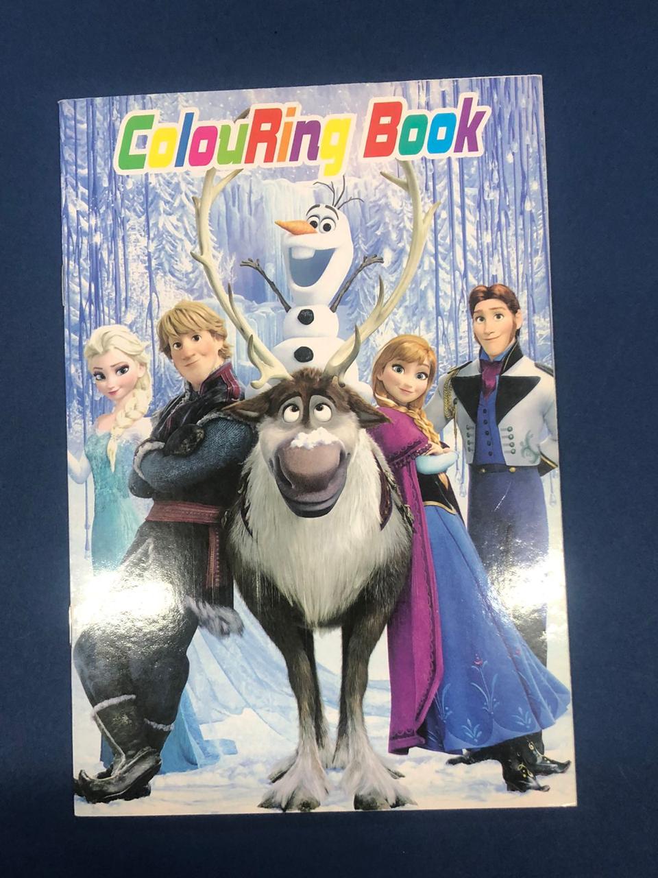 Libro para colorear con calcomanías frozen 1U