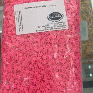 DECORACION ESTRELLA FUCSIA 225G